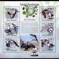 Mozambique 2010 The Environment - Sea Birds perf sheetlet containing 6 values unmounted mint Michel 3495-3500