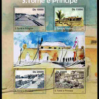 St Thomas & Prince Islands 2010 Slave Warehouses perf sheetlet containing 6 values unmounted mint