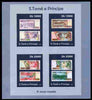 St Thomas & Prince Islands 2010 Currency ofSt Thomas - Banknotes perf sheetlet containing 4 values unmounted mint