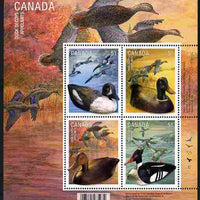Canada 2006 Duck Decoys perf sheetlet containing 4 values unmounted mint SG MS 2413