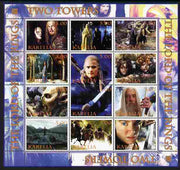 Karelia Republic 2004 Lord of the Rings - Two Towers #1 perf sheetlet containing 12 values unmounted mint