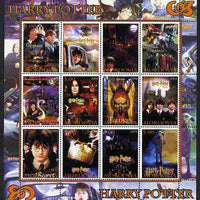 Mordovia Republic 2004 Harry Potter perf sheetlet #2 containing set of 12 values unmounted mint