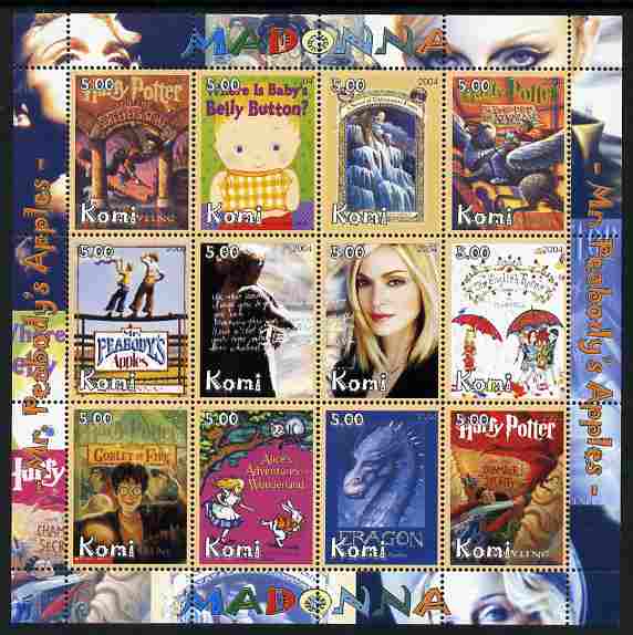 Komi Republic 2004 Madonna perf sheetlet containing set of 12 values unmounted mint