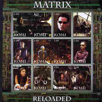 Komi Republic 2004 Matrix Reloaded #2 perf sheetlet containing set of 12 values unmounted mint