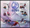 Mozambique 2010 Sport - Winter Games - Women large perf sheetlet containing 6 values unmounted mint