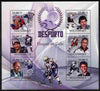 Mozambique 2010 Sport - Ice Hockey large perf sheetlet containing 6 values unmounted mint