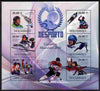 Mozambique 2010 Sport - Winter Games - Men large perf sheetlet containing 6 values unmounted mint