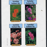 Eynhallow 1982 Roses imperf,set of 4 values (10p to 75p) unmounted mint
