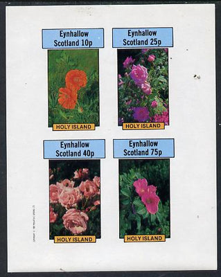 Eynhallow 1982 Roses imperf,set of 4 values (10p to 75p) unmounted mint
