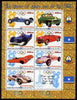 Maakhir State of Somalia 2010,30th Anniversary of Moscow Olympics #3 - Russian Sports Cars perf sheetlet containing 7 values & one label unmounted mint