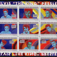 Guinea - Conakry 2010 Elvis Presley perf sheetlet containing 9 values unmounted mint, Michel 7359-68