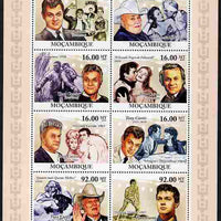 Mozambique 2010 Tribute to Tony Curtis (actor) perf sheetlet containing 8 values unmounted mint