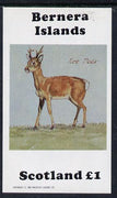 Bernera 1982 Roe Deer imperf souvenir sheet (£1 value) unmounted mint