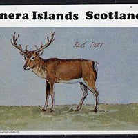 Bernera 1982 Red Deer imperf deluxe sheet (£2 value) unmounted mint