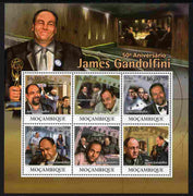 Mozambique 2011 50th Birth Anniversary of James Gandolfini perf sheetlet containing 6 values unmounted mint