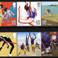 Great Britain 2011 Olympic & Paralympic Games perf set of 10 (2 se-tenant strips of 5) unmounted mint