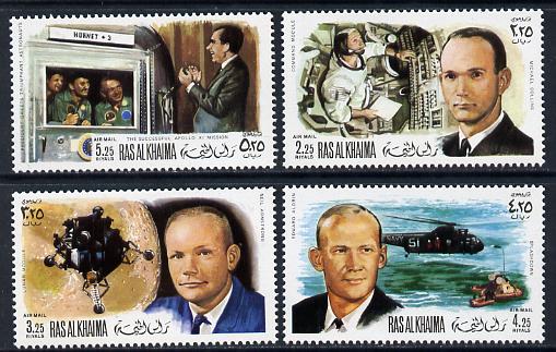 Ras Al Khaima 1969 Apollo 11 set of 4 unmounted mint, Mi 335-8A)