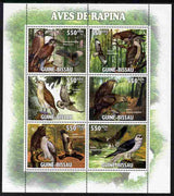 Guinea - Bissau 2011 Raptors perf sheetlet containing 6 values unmounted mint Michel 5266-71