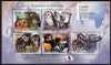 Comoro Islands 2011 Owls #2 perf sheetlet containing 5 values unmounted mint