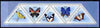 Guinea - Conakry 2011 Butterflies perf sheetlet containing set of 5 triangular shaped values unmounted mint
