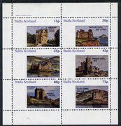 Staffa 1982 Castles #1 perf set of 6 values (15p to 75p) unmounted mint