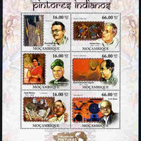 Mozambique 2011 Indian Paintings perf sheetlet containing 6 values unmounted mint