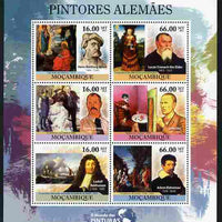 Mozambique 2011 German Paintings perf sheetlet containing 6 values unmounted mint