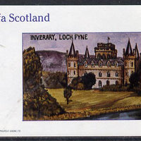Staffa 1982 Castles #1 (Inverary Castle) imperf deluxe sheet (£2 value) unmounted mint