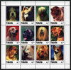 Sakha (Yakutia) Republic 2001 Dogs #4 perf sheetlet containing complete set of 12 values unmounted mint