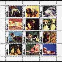 Sakhalin Isle 2001 Dogs perf sheetlet containing complete set of 12 values unmounted mint