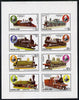 Nagaland 1979 Rowland Hill (Locomotives) imperf,set of 8 values (2c to 80c) unmounted mint