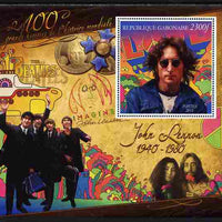 Gabon 2010-12 Greatest Personalities in World History - John Lennon large perf s/sheet unmounted mint