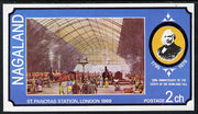 Nagaland 1979 Rowland Hill (St Pancras Station) imperf souvenir sheet (2ch value) unmounted mint