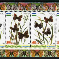 Puntland State of Somalia 2011 Butterflies of the World #1 perf sheetlet containing 6 values unmounted mint