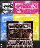 Central African Republic 2012 Music of the 20th Century - The Beatles sheetlet containing 6 values - the set of 5 imperf progressive proofs comprising the 4 individual colours plus all 4-colour composite, unmounted mint