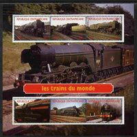 Central African Republic 2012 Trains of the World #2 perf sheetlet containing 6 values unmounted mint. Note this item is privately produced and is offered purely on its thematic appeal