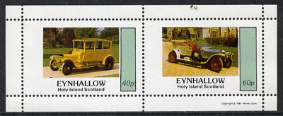 Eynhallow 1981 Vintage Cars #5 perf,set of 2 values (40p & 60p) unmounted mint