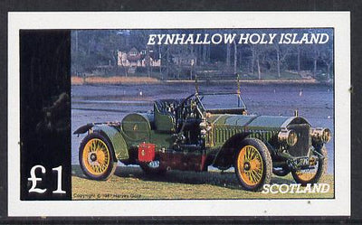 Eynhallow 1981 Vintage Cars #5 imperf souvenir sheet (£1 value) unmounted mint