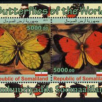 Somaliland 2011 Butterflies of the World #1 perf sheetlet containing 4 values unmounted mint