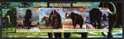 Puntland State of Somalia 2011 Pre-historic Elephants & Mammoths imperf sheetlet containing 4 values unmounted mint