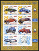 Maakhir State of Somalia 2010,30th Anniversary of Moscow Olympics #4 - Russian Sports Cars imperf sheetlet containing 7 values & one label unmounted mint