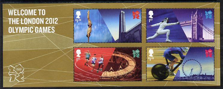 Great Britain 2012 Welcome to the London Olympic Games perf m/sheet unmounted mint