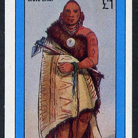 Staffa 1982 N American Indians #01 imperf souvenir sheet (£1 value) unmounted mint