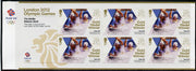 Great Britain 2012 London Olympic Games Team Great Britain Gold Medal Winner #03 - Tim Baillie & Etienne Stott (Men's Canoe Slalom) self adhesive sheetlet containing 6 x first class values unmounted mint