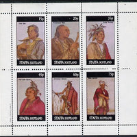 Staffa 1982 N American Indians #02 perf set of 6 values unmounted mint