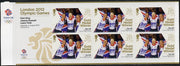 Great Britain 2012 London Olympic Games Team Great Britain Gold Medal Winner #11 - Dani King, Joanna Rowsell & Laura Trott (Track Cycling) self adhesive sheetlet containing 6 x first class values unmounted mint
