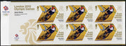 Great Britain 2012 London Olympic Games Team Great Britain Gold Medal Winner #18 - Jason Kenny (Track Cycling) self adhesive sheetlet containing 6 x first class values unmounted mint