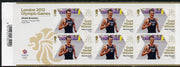 Great Britain 2012 London Olympic Games Team Great Britain Gold Medal Winner #19 - Alistair Brownlee (Triathlon) self adhesive sheetlet containing 6 x first class values unmounted mint