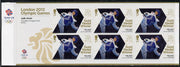 Great Britain 2012 London Olympic Games Team Great Britain Gold Medal Winner #25 - Jade Jones (Taekwondo) self adhesive sheetlet containing 6 x first class values unmounted mint