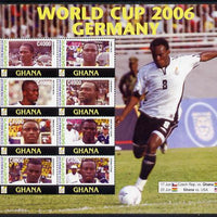 Ghana 2006 Football World Cup perf sheetlet containing 8 values unmounted mint, SG 3552-59